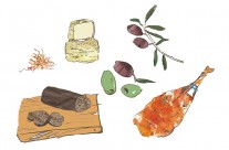 Olives Packaging Illustration